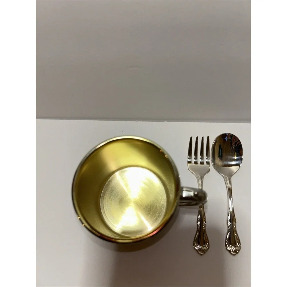 Vintage Oneida 3 Piece Primary Set Affection Silver plated made‎ in USA